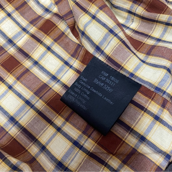 SCHOTT PERFECTO TAN LEATHER ASYMMETRICAL MOTORCYCLE 525W JACKET MOTO BIKER - Picture 6 of 10